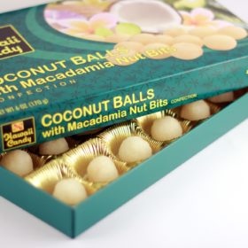 Macadamia Nut Coconut Balls, 6 oz. Gift Box