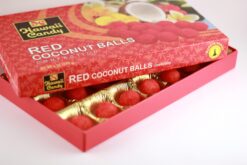Red Coconut Balls, 6 oz. Gift Box