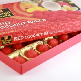 Red Coconut Balls, 6 oz. Gift Box
