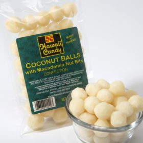 Macadamia Nut Coconut Balls, 4 oz. & 1 lb.
