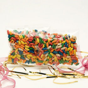 Sugar Coated Colored Puff Rice - Party Favor - 0.5 oz.